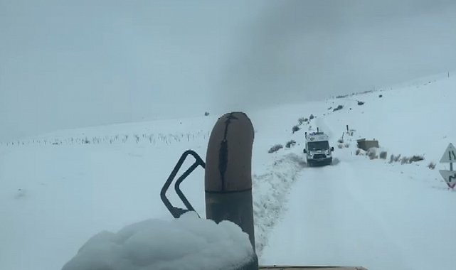 Köyde mahsur kalan hasta için ekipler seferber oldu