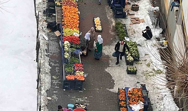 Kulp'ta kar engeli aşıldı, salı pazarı üç haftanın ardından açıldı