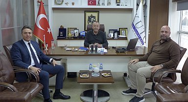 Kuşadası İlçe Emniyet Müdürü Demirelli, KUTO Başkanı Akdoğan ile görüştü