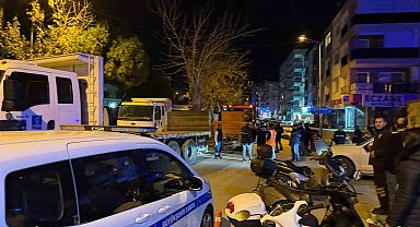 Kuşadası'nda belediye ekipleri karşı karşıya geldi