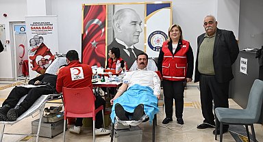 Kütahya İl Emniyet Müdürlüğünden kan bağışı kampanyasına destek