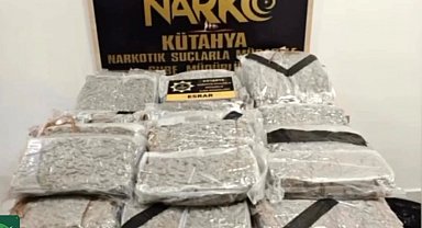 Kütahya'da 42 kilo 582 gram esrar ele geçirildi