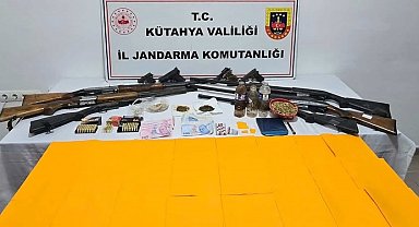 Kütahya'da uyuşturucu ve silah operasyonu: 14 şüpheli gözaltında