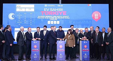 Mardin'de 5 bin 357 konutun hak sahipleri için kura çekimi yapıldı