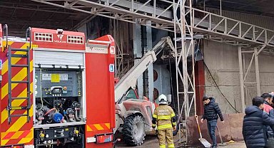 Mardin'de mısır kurutma tesisinde yangın