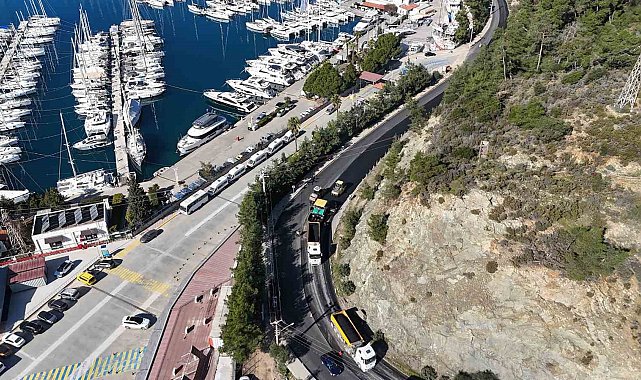 Marmaris Adaköy yolu yeniledi