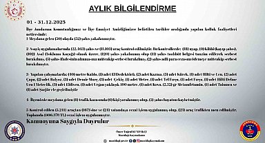 Mazıdağı'nda aralık ayı asayiş raporu açıklandı: 172 şahıs yakalandı