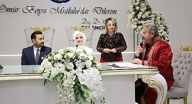 Melikgazi'de 2025 yılında 4 bin çift dünya evine girdi
