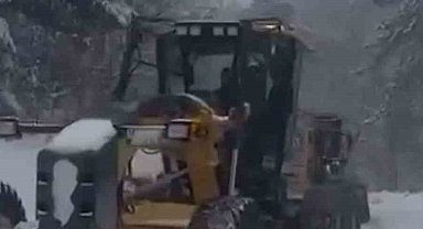 Mengen'de kar küreme çalışmaları başladı