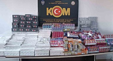 Mersin'de binlerce kaçak ürün ele geçirildi