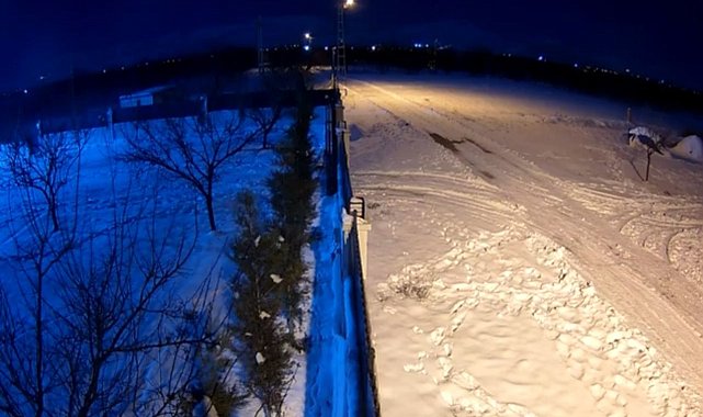 Meteorun düşme anı kamerada