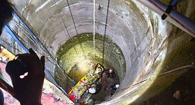 Metrelerce derinlikteki kuyuya düşen genç operasyonla kurtarıldı