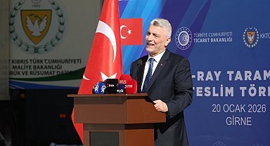 Mobil X-Ray Tarama Sistemi Teslim Töreni Lefkoşa'da yapıldı