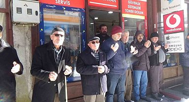 Mudurnu'da eksi 18 derecede esnaf duası geleneği sürdürüldü