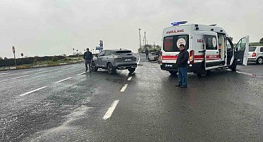 Muratlı ilçesinde trafik kazası: 1 yaralı