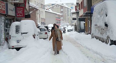 Muş'ta yoğun kar yağışı hayatı olumsuz etkiledi