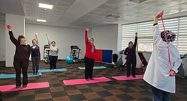 Nazilli'de kadınlar güne sporla başlıyor