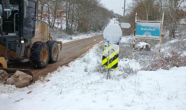 Nilüfer'de kar yağışına karşı kesintisiz mesai
