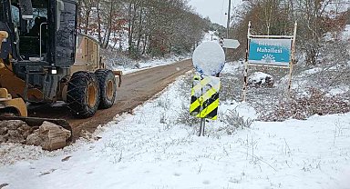 Nilüfer'de kar yağışına karşı kesintisiz mesai