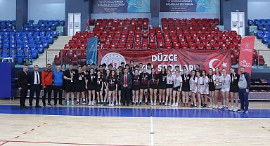 Okul sporları korfbol heyecanı sona erdi