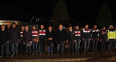 Ordu protokolü, görevi başındaki personelin yeni yılını kutladı