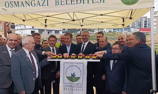 Osmangazi Demirtaş Sakarya Mahallesi'nde kapalı pazar alanının temeli atıldı