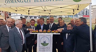Osmangazi Demirtaş Sakarya Mahallesi'nde kapalı pazar alanının temeli atıldı