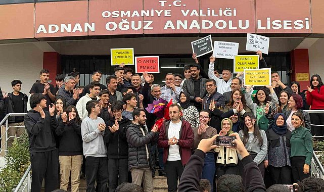 Osmaniye'de 40 yıllık meslek hayatı alkışlarla taçlandı