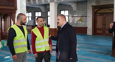 Palandöken'de Camiler Ramazan ayına hazırlanıyor