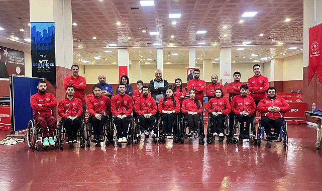 Paralimpik Masa Tenisi Milli Takımı Antalya'da kampa girdi