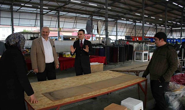 Pazarcı esnafını dinlediler