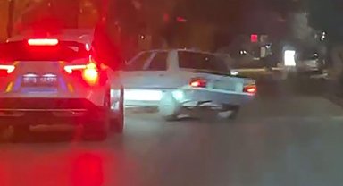 Polisten kaçarken kaza yaptı