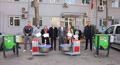 Pozantı'da üreticilere ekipman desteği verildi