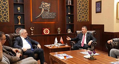 Rektör Kırışık KARDEMİR Genel Müdürü Peker ile bir araya geldi