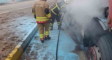 Reyhanlı'da tır yangını