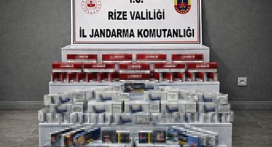 Rize'de kaçak sigara operasyonu