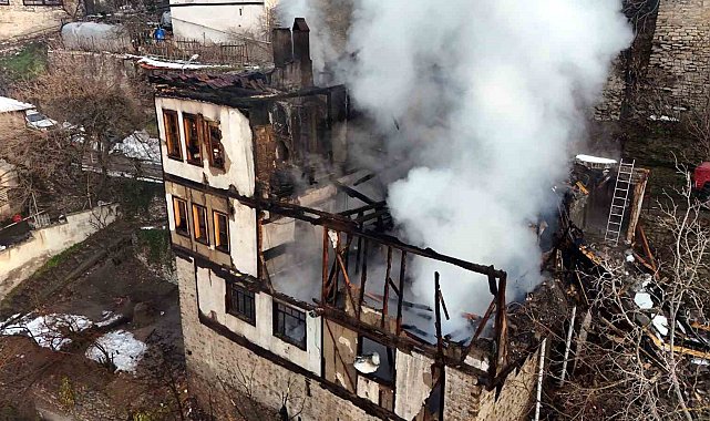 Safranbolu'da 46 günde aynı mahallede ikinci konak yangını