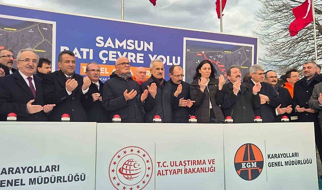 Samsun Batı Çevre Yolu'nun temeli atıldı