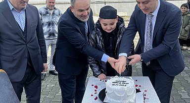 Samsun'da genç hafız dualarla 'ıslatıldı'