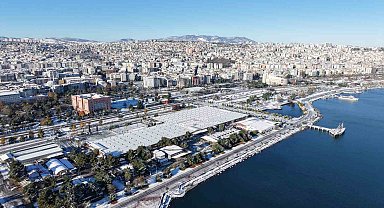 Samsun'da kar manzaraları havadan görüntülendi