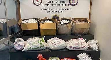 Samsun'da polis, 236 bin uyuşturucu hap ele geçirdi