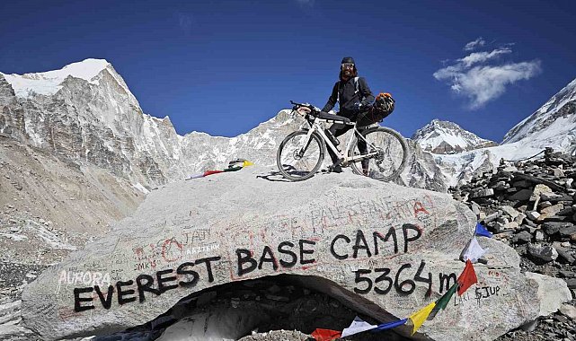 Samsun'dan dünyanın zirvesine 7 bin kilometrelik pedal