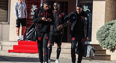 Samsunspor, Süper Kupa yarı finali için Adana'ya gitti