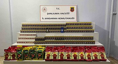 Şanlıurfa'da 9 bin 170 paket gümrük kaçağı sigara ele geçirildi