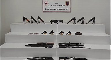 Şanlıurfa'da çok sayıda silah ve mühimmat ele geçirildi: 7 gözaltı