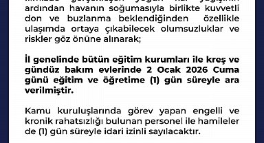 Şanlıurfa'da eğitime 1 gün ara verildi