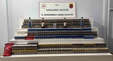 Şanlıurfa'da kaçak alkol ve sigara ele geçirildi