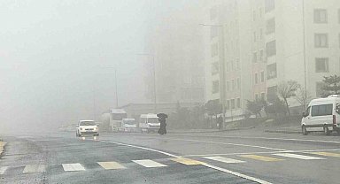 Şanlıurfa'da yoğun sis ve yağmur etkili oluyor