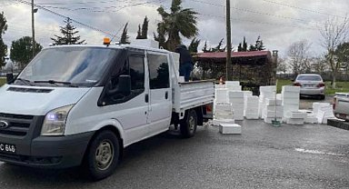 Sansun'da kaçak avlanan 2,6 ton mezgide el konuldu