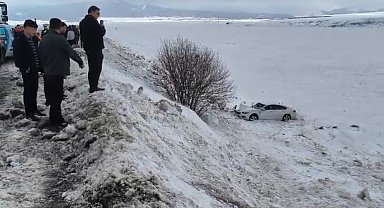 Sarıkamış'ta trafik kazası: 1 yaralı